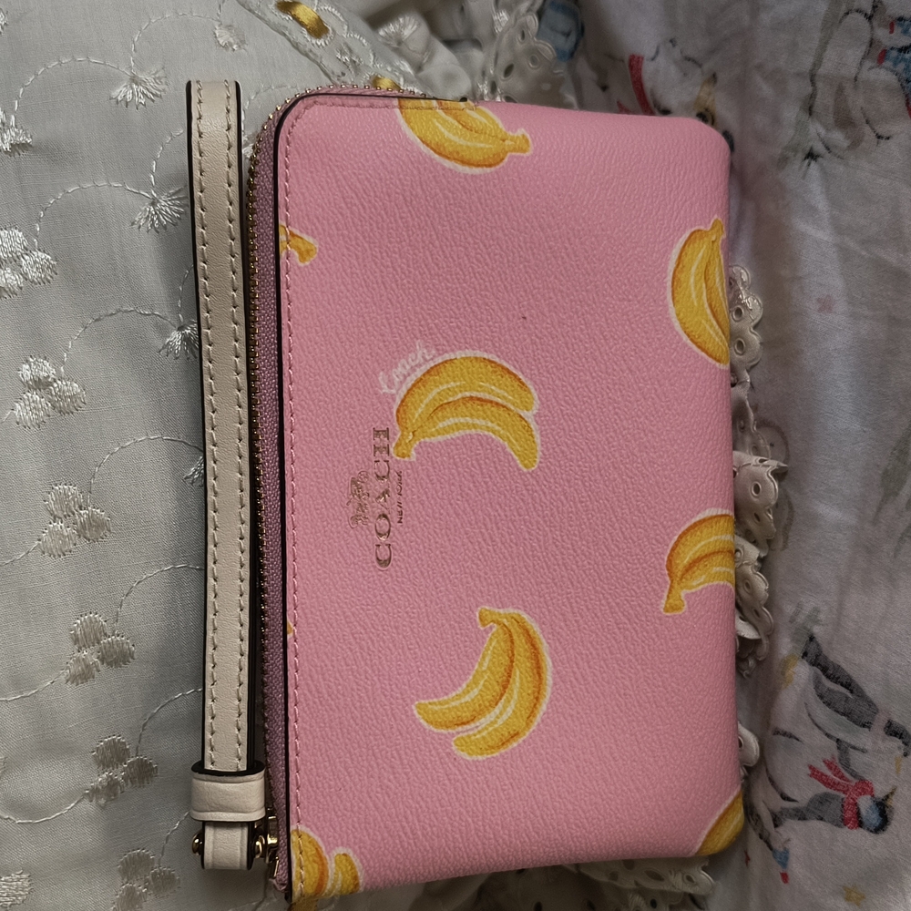 Original Coach Wristlet Banana Print